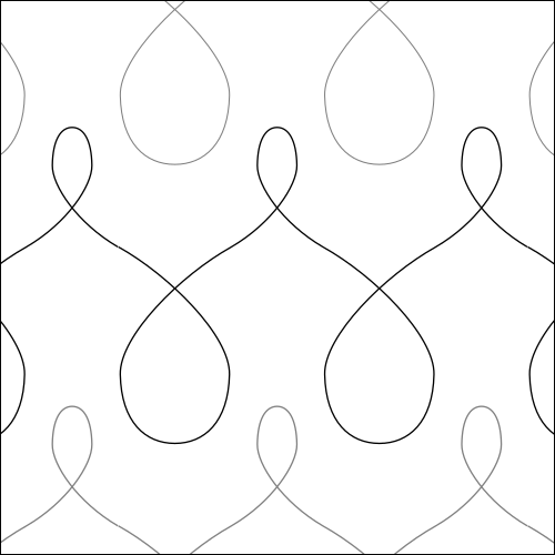 Poly Loops - Quilting Pantograph Pattern — Quilting Pantographs